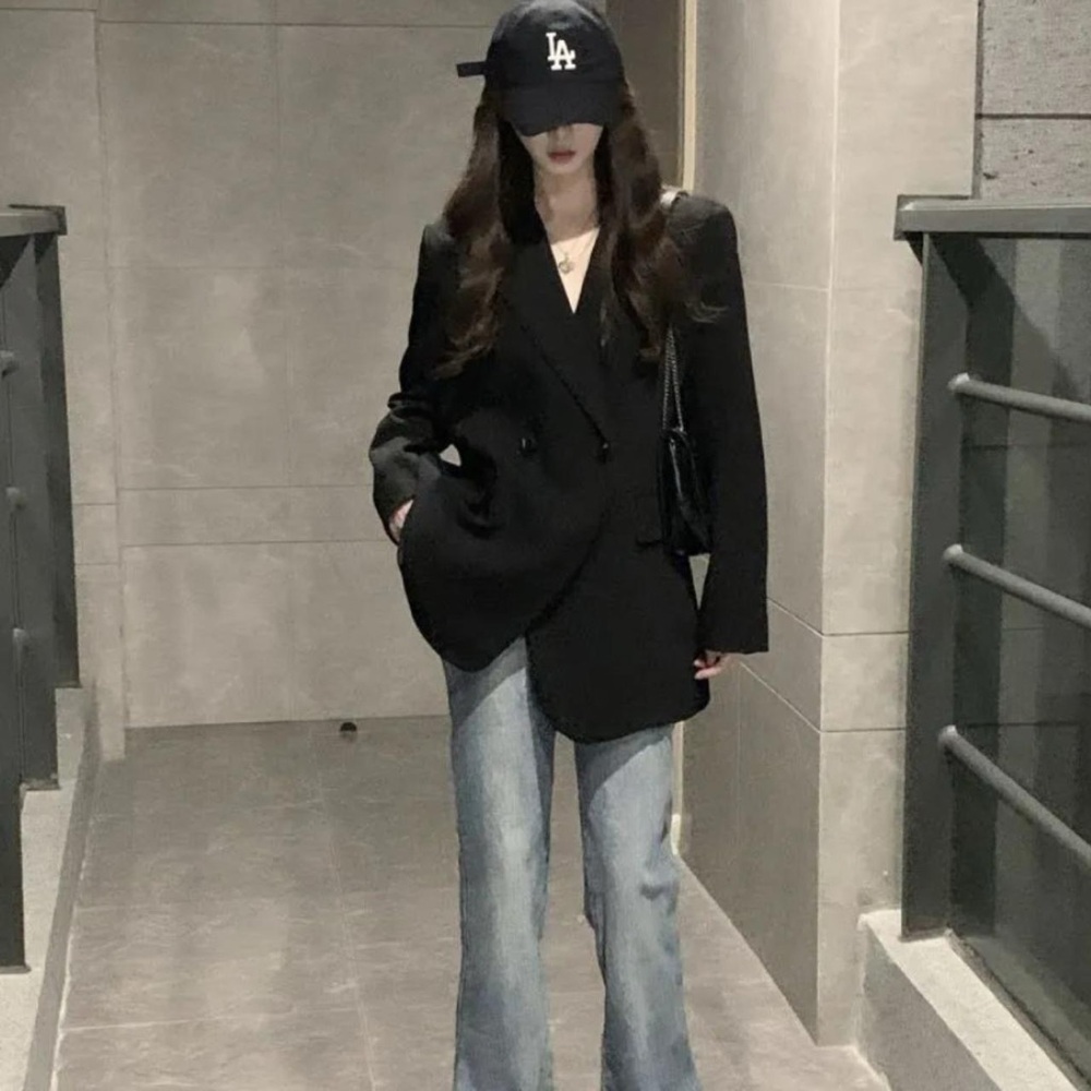 Double Breasted Loose Blazer